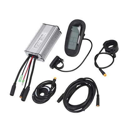 Emoshayoga Controlador de Motor de Bicicleta Eléctrica, Aleación de Aluminio 22a ABS Shell Función de Disipación de Calor Kit de Conversión de Bicicle