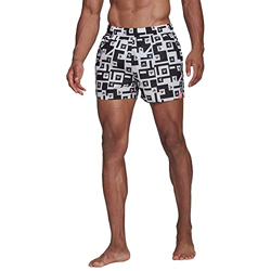 adidas BOS AOP CLX VSL Swimsuit, Men's, Black/White, M en oferta