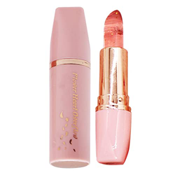 Flower Jelly Lipstick - Magic Temperature Color Change Lip Gloss, Natural Plant Clear Jelly Lip Balm Hidratante de Larga duración Lip Stick para Mujer características