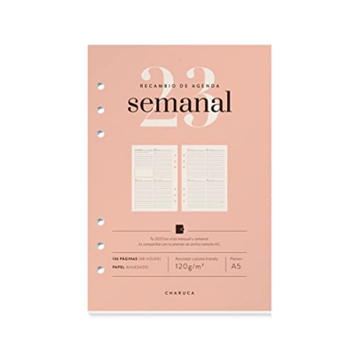 CHARUCA Recambio Agenda 2023. Semanal. A5