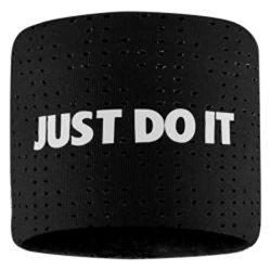 Nike Wristband Terry - Polsini para el sudor de doble capa Just Do It (negro) características