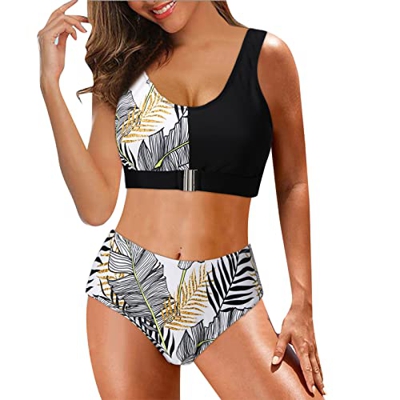 YUNGE, Bañadores Mujer Reductores Barriga 2022, Bikini Faja, Bikinis para Chicas, Bañador Sin Tirantes, Vestidos para Boda En la Playa, Bikinis Blanco