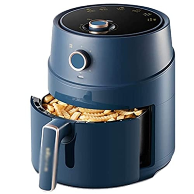 YHQKJ Freidora de Aire para Uso doméstico Freidoras de 6L Aire 1500W con Temporizador y Perilla de Control de Temperatura Ajustable para cocinar sin A