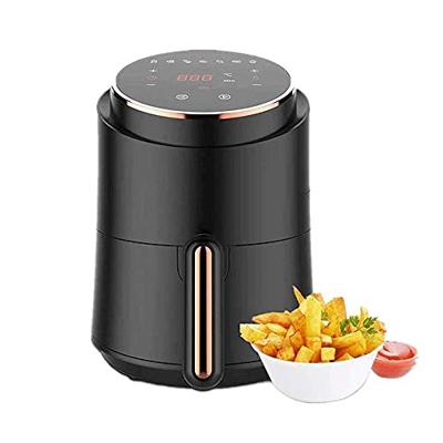 YHQKJ Freidora de Aire, freidora de Aire sin Aceite de 1230 W, Cesta Apta para lavavajillas, Temporizador y Apagado automático para Alimentos fritos s