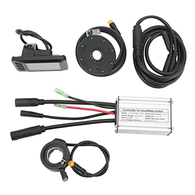 Kadimendium Kit de Conversión de Bicicleta Eléctrica, Controlador de Velocidad de Bicicleta, Disipación de Calor Precisa para Motor de Bicicleta de 25