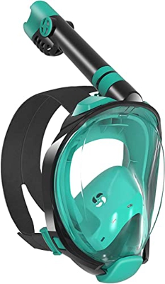 Máscara de Buceo, 100% Silicona de Grado alimenticio, Juego de Snorkel Completo, antiempañamiento de Cristal Templado máscara de Cuba