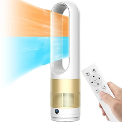 Calentador Y Ventilador Enfriador 2 en 1 - 2000W Calentador de Ventilador de Torre Calefacción de Cerámica con Control Remoto para El Hogar Dormitorio precio