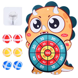 FORMIZON Juego de Tablero de Dardos, Plegable Diana Infantil de Velcro con 8 Bolas Adhesivas, Tablero De Dardos Colgante para Niños para Interiores o  en oferta