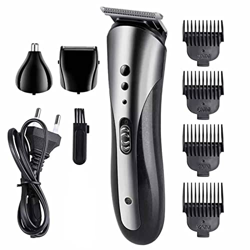 FMOPQ Hair Clipper Kit Compact Personal Haircutting Kit 3 in 1 Replaceable Cutter Head/Adjustable Limit Comb/Easy to Clean características