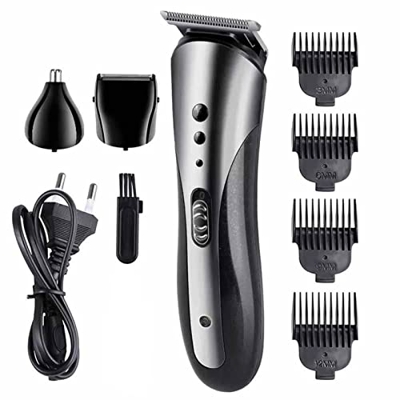 FMOPQ Hair Clipper Kit Compact Personal Haircutting Kit 3 in 1 Replaceable Cutter Head/Adjustable Limit Comb/Easy to Clean