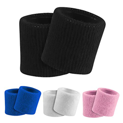 8 Piezas MuñEquera Deportiva,Pulseras De AlgodóN Sweatband Elasticas MuñEqueras Hombre Y Mujer,Suave Y Gruesa para Baloncesto, Gimnasio,Gimnasia,Golf  características