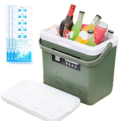baise Nevera para Acampar | Nevera Resistente de 13 litros con Caja de Hielo aislada,Enfriador de Hielo portátil para Camping, Senderismo, Barbacoa, P