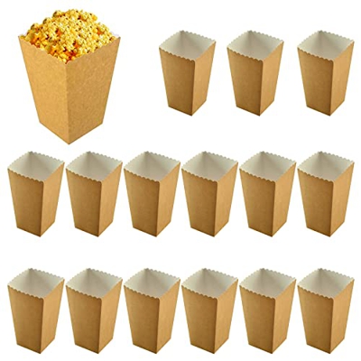 Cajas Palomitas,Bolsas Papel Bol Palomitas,Bolsas Palomitas MaíZ,Cajas Palomitas MaíZ,15PCS Cajas Carton para Decoración Cumpleaños Fiestas Noche de C