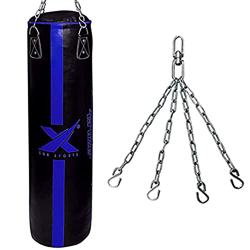 XN8 Saco de Boxeo Vacío para Colgar 4ft 5ft Lamina Natal Cuero Saco de Boxeo con Guantes para Muay Thai Artes Marciales Kick Boxing Hogar Gimnasio Fit precio