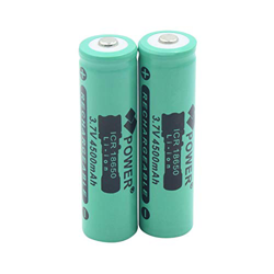 ALCR Batería de Iones de Litio de 3,7v 4500mah 18650, Uso Recargable para Linterna, Tableta, portátil,vehículo, grabadora de Datos deviaje, 2 uds. en oferta