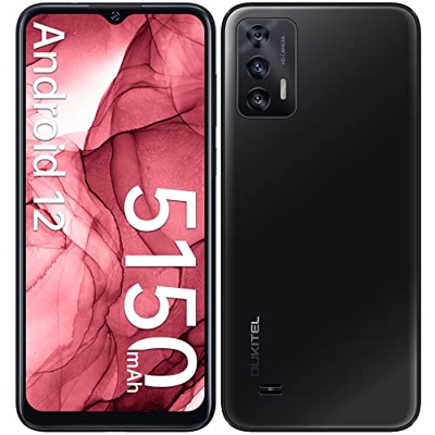 Smartphone Libre, OUKITEL C31 Android 12 Teléfono Móvil Libres, 5150mAh Batería 6.52'' HD+ Móvil Libre 3GB RAM+16GB ROM (256GB Ampliables), Cámara con