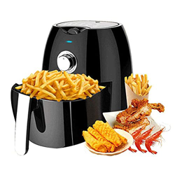 YHQKJ Freidora de Aire, freidora de Aire de Gran Capacidad de 4,5 l, fácil de Limpiar, Equipada con función de Apagado automático Seguro, Negra Needed en oferta