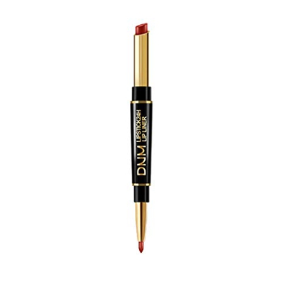 Labios + Perfilador de Labios Durable Pen Lipstick en el Matte 2 Velvet 1 Lipstick con Lip Durable Head Waterproof Lipstick Lápiz Long Nude Regalo par