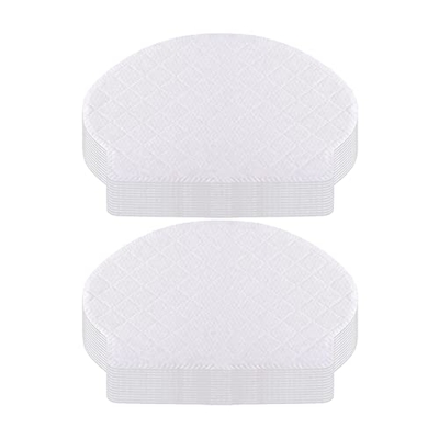 YUAILI Store Paquete de 50 Almohadillas Desechables for Fregar compatibles con Ecovacs Deebot OZMO N7 T5 OZMO 920 OZMO 950 Robot Aspirador (Color : Wh