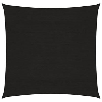 Toldo de 160 g/m Negro 5 x 5 m HDPE-Home & Garden Garden Garden Outdoor Living Paraguas y parasoles al aire libre