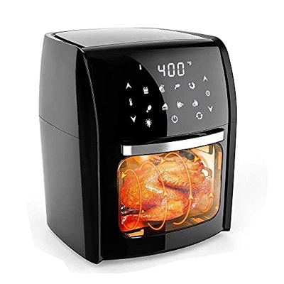 Freidora de aire de 1700 W para patatas fritas y comidas saludables sin aceite, con sistema de circulación de aire rápido, freidora de aire multifunci