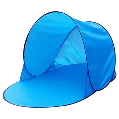 Cusstally Tienda de campaña de playa, toldo ligero para playa, cabaña, para soltero, color azul