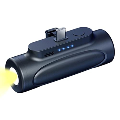 Steadybombb Linterna compacta - Linternas portátiles con Banco de energía de 5000 mah - Linternas Recargables de Alto lúmenes, luz de Flash de Cargado