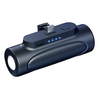 Linternas portátiles - Linternas de supervivencia del cargador del teléfono 5000mah - Cargador de teléfono con capacidad recargable USB C 2 en 1, lint