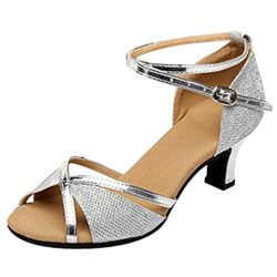 Zapatos de Baile Latino de Tacón Alto para Mujer Boca de Pescado Sandalias Romanas Fondo Suave Comodo Calzado de Danza Mujeres Zapatos Vestir de Fiest en oferta