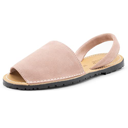 ZAPSHOP, Sandalias Menorquinas para Mujer, de Gamuza, Cómodas, Suela Fina, Sandalias de Moda, Plantilla Suave Hecho en España, Españolas, Talla desde  características