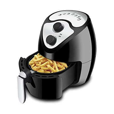 YHQKJ Freidora de Aire para Uso doméstico Freidora de Aire de 2.6L con Control de Perilla Doble y función de Apagado automático Papas Fritas Horno ele