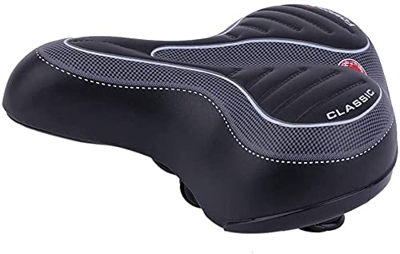Asiento para Bicicleta Sillin Bicicleta Silla de Bicicleta con suspensión de Primavera Bicicleta de Bicicleta Gel Cruiser Extra Sporty Soft Pad Sillle