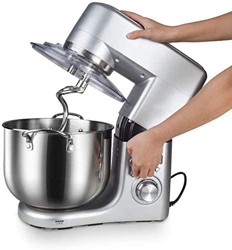 Müller Koch MK-6043 - Amasadora de 10 L, amasadora, 6 velocidades, ajuste de impulso, indicador LED, pala K, gancho para masa, batidor de varillas + c precio