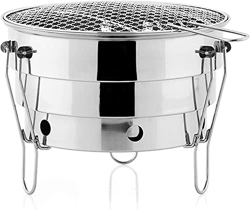 Certificación de seguridad Parrilla de barbacoa pequeña for exteriores, parrillas de carbón plegables con rejilla, parrilla de barbacoa for fumadores, en oferta