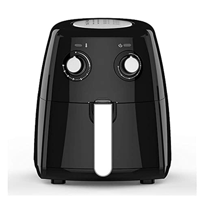 YHQKJ Freidora eléctrica Multifuncional sin Aceite para el hogar, Olla para Papas Fritas Gourmet, Capacidad Mini de 3,5 litros, Perilla de Control de 