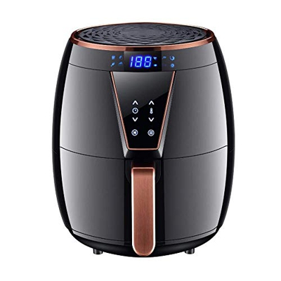 Freidora de aire doméstica de gran capacidad de 4,5 litros, sin aceite, baja en grasa, multifuncional, freidora eléctrica inteligente completamente au