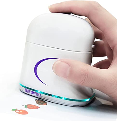 SONLED Impresora portátil de Mano, Impresora a Color Bluetooth inalámbrica con Cartuchos de Tinta, Mini Impresora artística para Tarjetas de Regalo, S