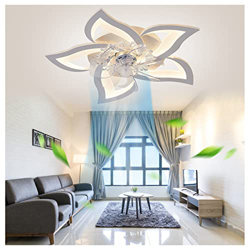 HYN Ventilador De Techo con Luz Silencioso Temporización Inteligente,Silencio Ventilador Plafon con Estilo Y Elegante Ventilador Silencioso Techo para características