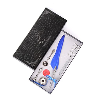 LXXSH Pluma Europea Pluma de Negocios Regalo de Firma Pluma Diseño de Personalidad Multicolor Estudiante Conjunto de papelería (Color: