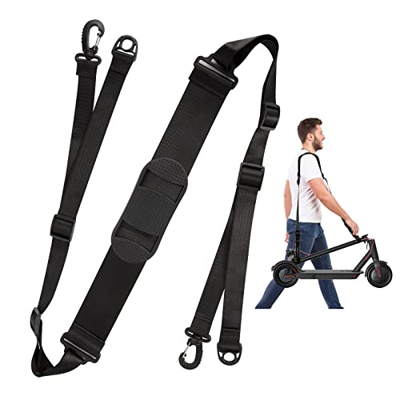 Correa de Hombro Patinete Correa de Transporte Ajustable Accesorios Universales para Patinete Eléctrico Bicicletas Niños Negro