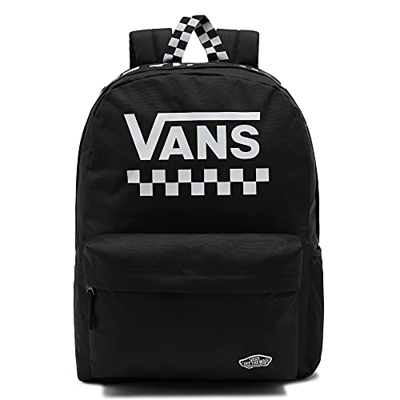 Vans Street Sport Realm Backpack, Mochila para Mujer, Tablero de Damas Blanco Y Negro, Talla única