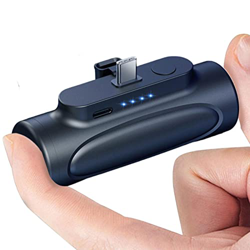 BUFU Mini linternas - Power Bank con Linterna 5000mah | Linternas Recargables de Alto lúmenes, luz de Flash de Cargador de teléfono portátil, Banco de características