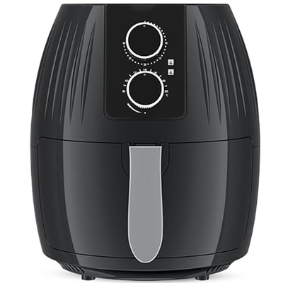 YHQKJ Freidora de Aire de 5,5 L y 1300 W Que Cocina, tuesta, asa, hornea, recalienta y deshidrata Control de Temperatura Ajustable y fácil de Usar Coc