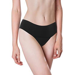 Binhe Traje de baño menstrual para mujer, traje de baño de período, bragas de cintura alta, traje de baño para adolescentes y niñas, A-negro, XL características