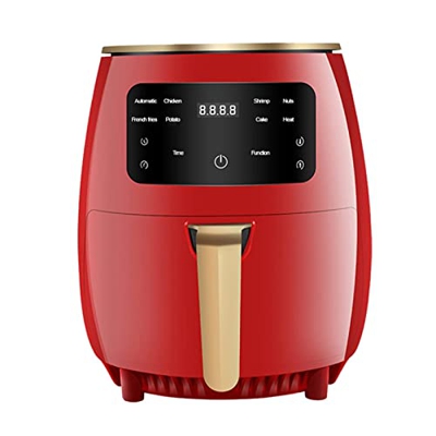 YHQKJ Freidora de Aire, cocción sin Aceite, 1400 W, Olla de 4,5 litros, 3 Colores a Elegir Verde (Rojo) (freidoras de Aire) (Verde) (Rojo) Needed