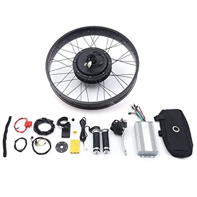 Kit de conversión para bicicleta eléctrica de 26 pulgadas, motor de 48 V, 1500 W, con pantalla LCD