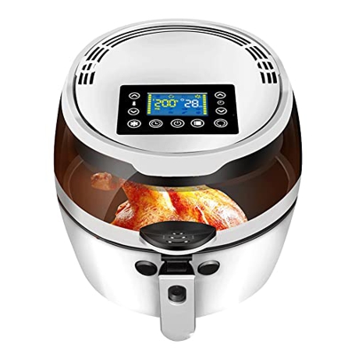 YHQKJ Freidora de Aire Visual Mass, 220V 1500W Freidora de Aire eléctrica Temporizador Digital Control de Temperatura Sin Aceite Automático Needed