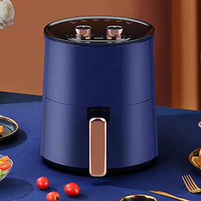 YHQKJ Horno freidora de Aire, 4.5L, con circulación de Aire rápida, Control de Perilla, Canasta Antiadherente, Apto para lavavajillas, 1300W (Color : 