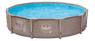 Swing Frame - Piscina (305 x 76 cm, Aspecto de ratán)
