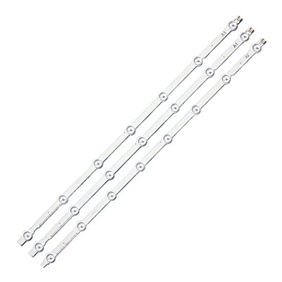 TCHWM 3pcs 630mm 7 / 8leds LED Tiras compatibles for LG 32InCH Row2.1 Rev0.9 TV 6916L-1204A / 1205A / 1296A / 1295A / 1440A / 1439A 32LN613V 3pcs Comp
